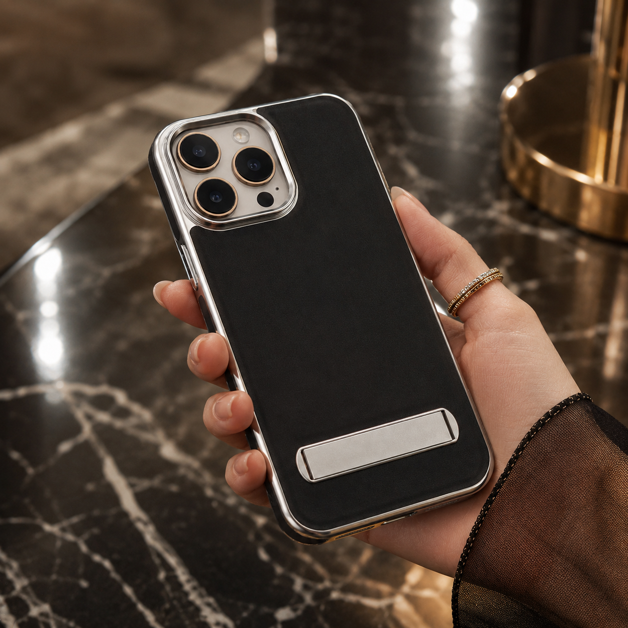 iPhone 16 Pro Alcantara Leather Cover | Luxury Leather