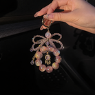 Crystal Bow Phone Charm Lanyard - protective case detail