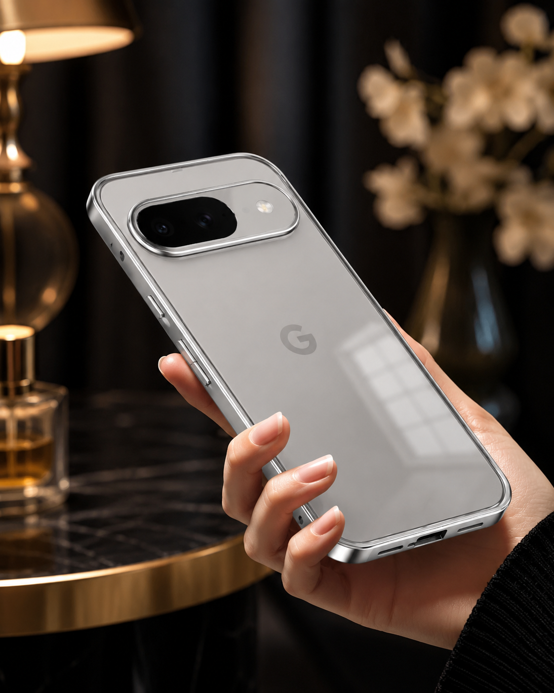Google Pixel 10 Metallic Frosted Bumper Cover - protective case detail