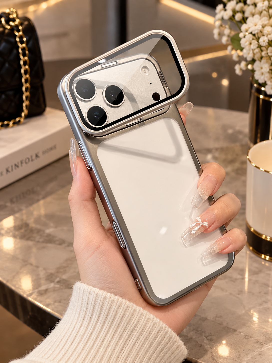 Luxury Electroplated Lens Protection Glass Cover