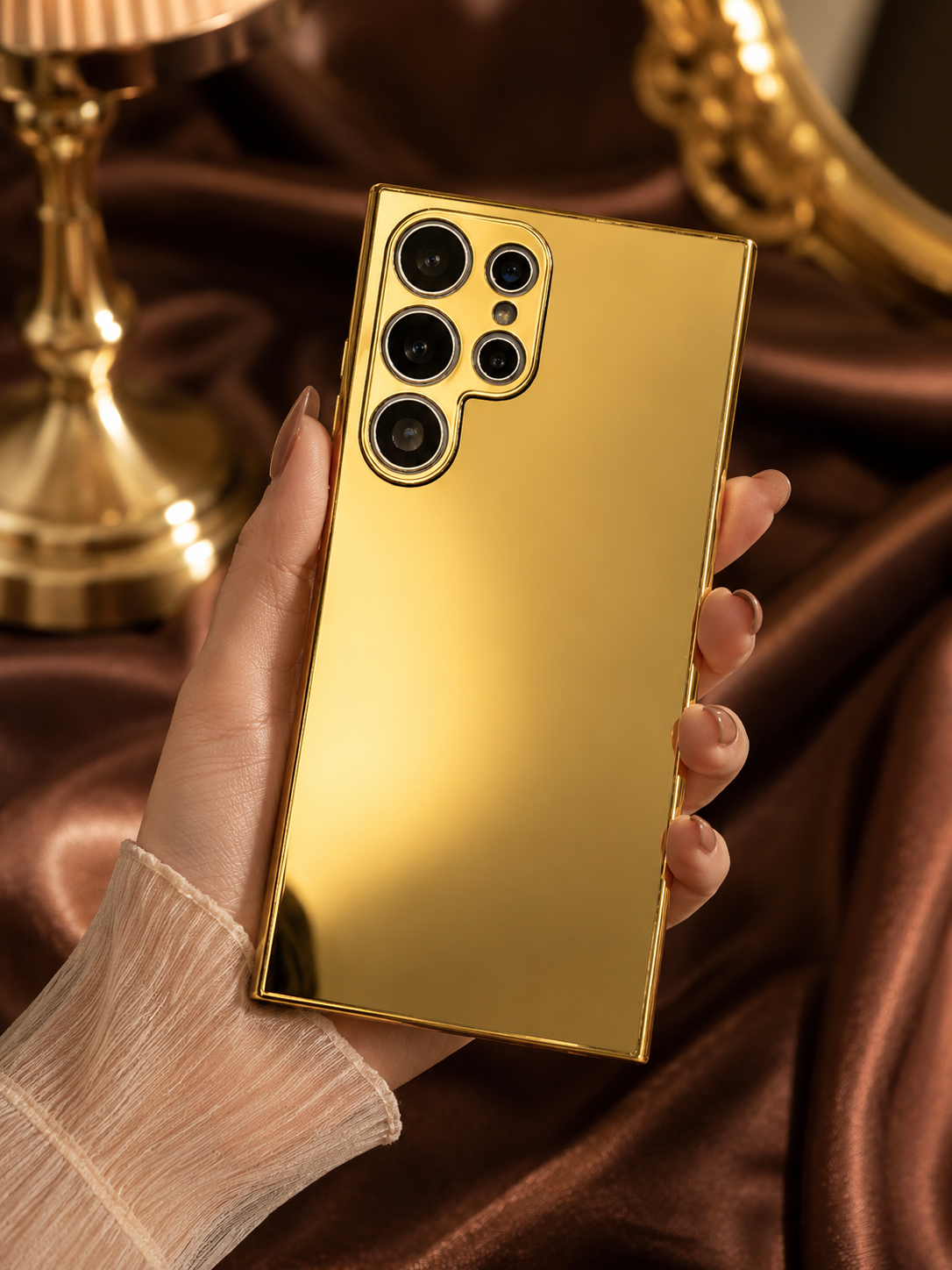 Samsung Galaxy S26 Gold Electroplated Protection Case | 360 Full Cover