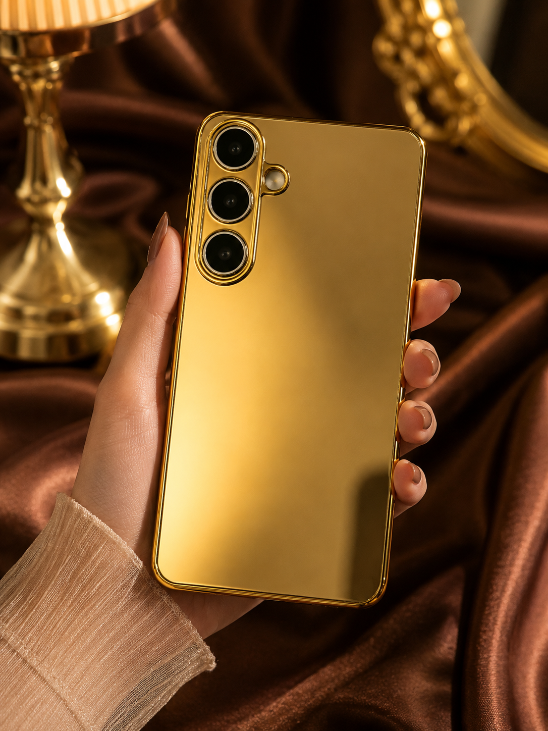 Samsung Galaxy S26 Gold Electroplated Protection Case - protective case detail