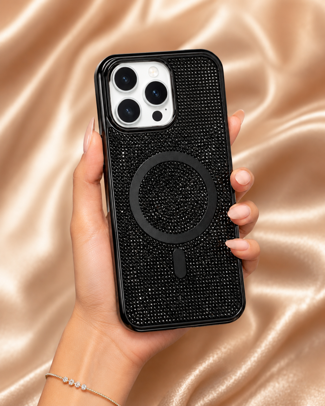 iPhone 16 Series Diamond Rhinestones Cover | Crystal Glam Cover
