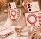 Samsung Galaxy S26 Blush Glow Ring Stand Cover - slim profile