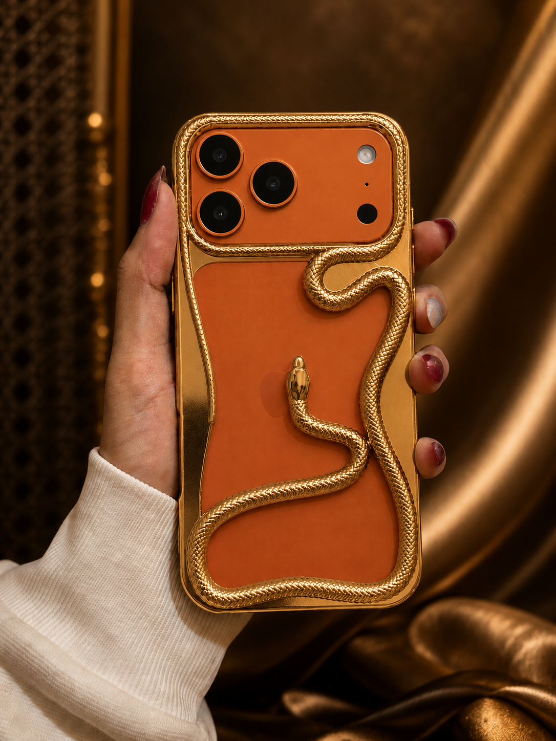 iPhone 17 Series 3D Snake Cover | Designer Case