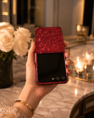 Samsung Galaxy Z Flip 7 Lava Red Glossy Cover - protective case detail