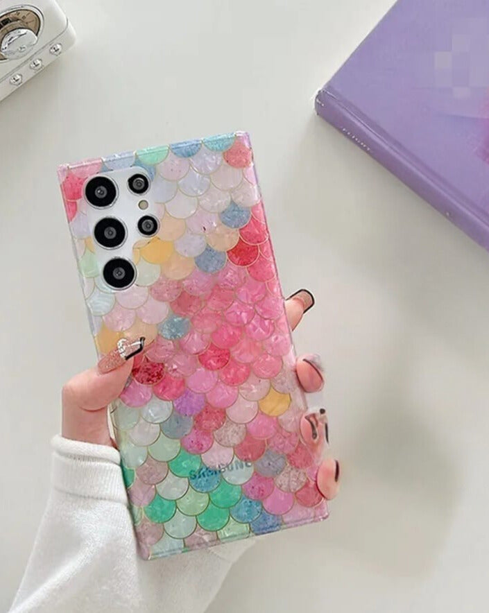 Samsung Galaxy S25 Mermaid Pattern Glossy Cover - slim profile