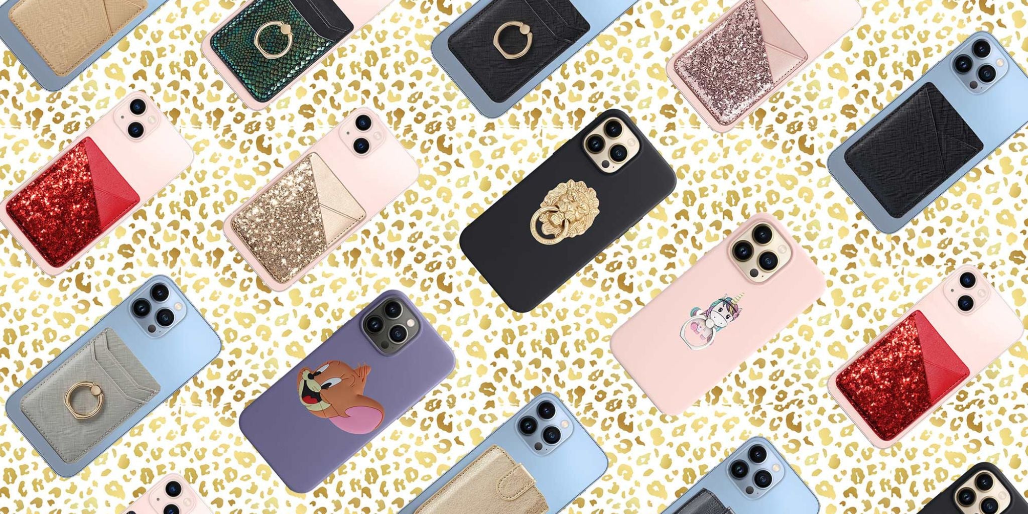 Trendy phone accessories – glitter cases, ring holders, wallet covers and leather phone cases by JustAndBest India