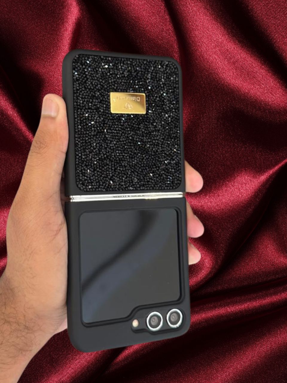 Samsung Galaxy Z Flip 5 Bling Diamond Stones Cover - protective case detail