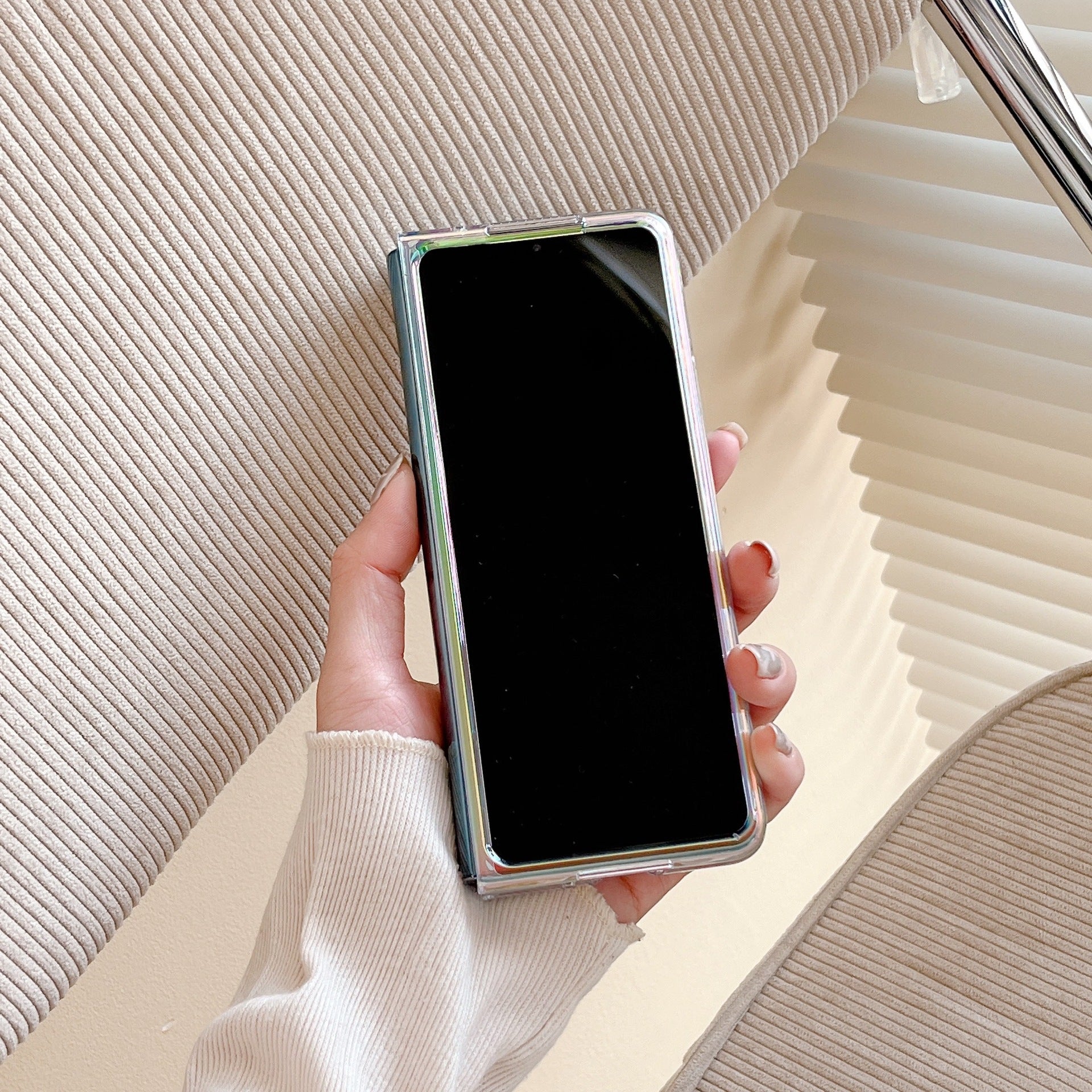 Aurora Light Effect Shiny Premium Cover iPhone cover – JustAndBest India