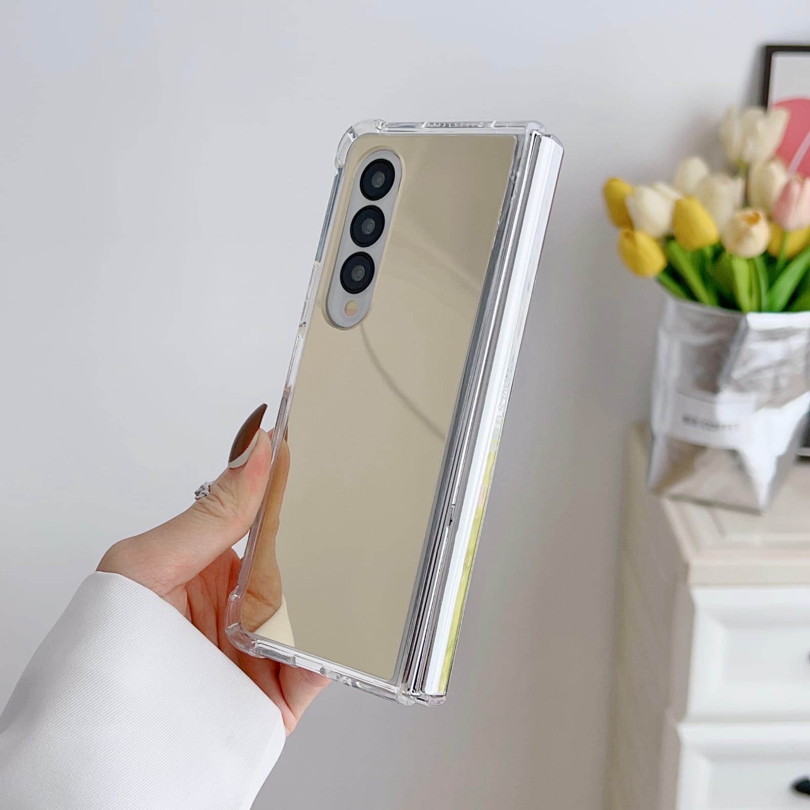 Gold Mirror Shockproof Cover iPhone cover – JustAndBest India