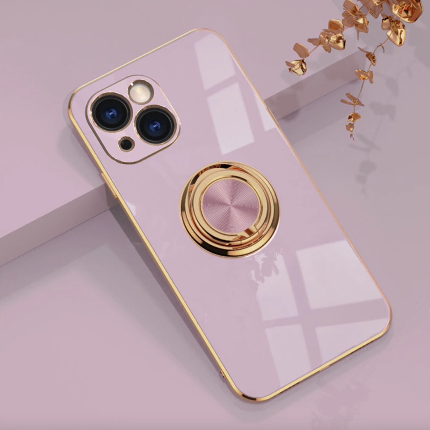 Gold Electroplated Ring Holder Cover – phone accessory by JustAndBest India