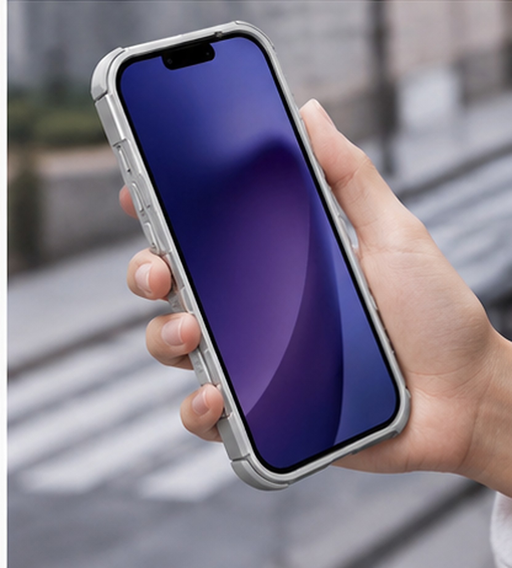 iPhone 17 Series LuxeMirage Pro — Dual-Layer Glass Case with Metallic - protective case detail