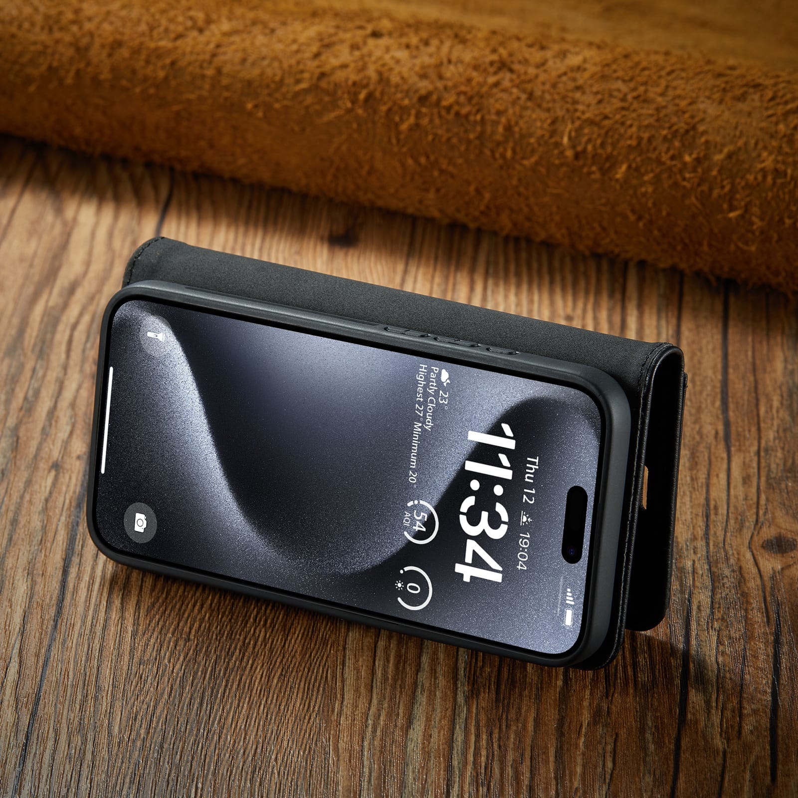 iPhone 17 Two-In-One Wallet Style Leather Flip Cover - phone case
