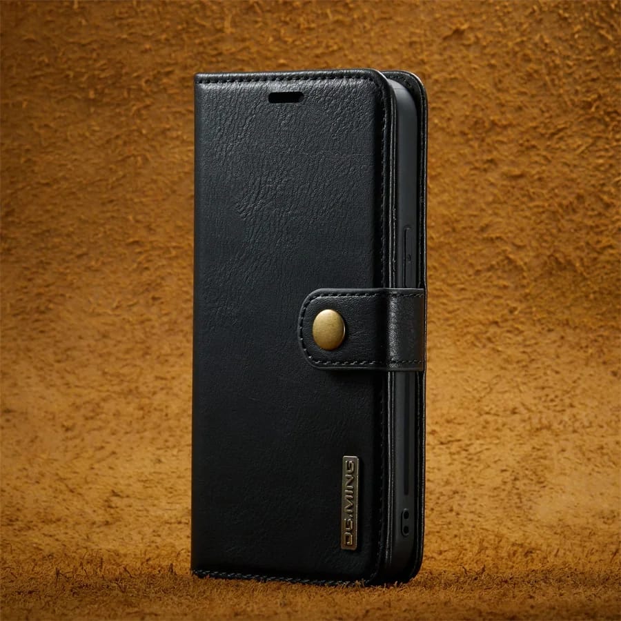 Two-In-One Wallet Style Premium Leather Luxury Flip Cover iPhone cover – JustAndBest India