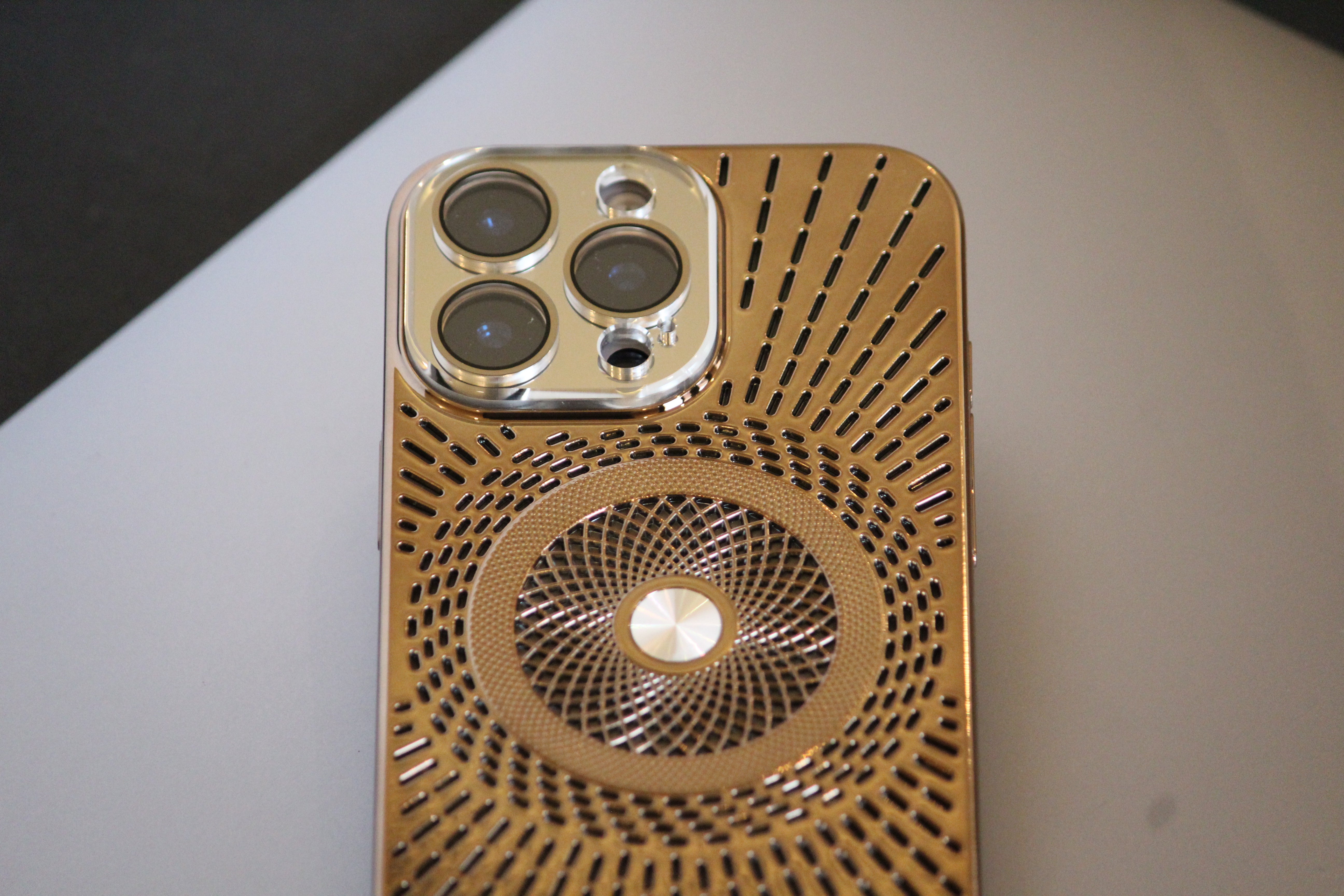 iPhone 16 Pro Royal Copper Electroplated Protection Cover - lifestyle