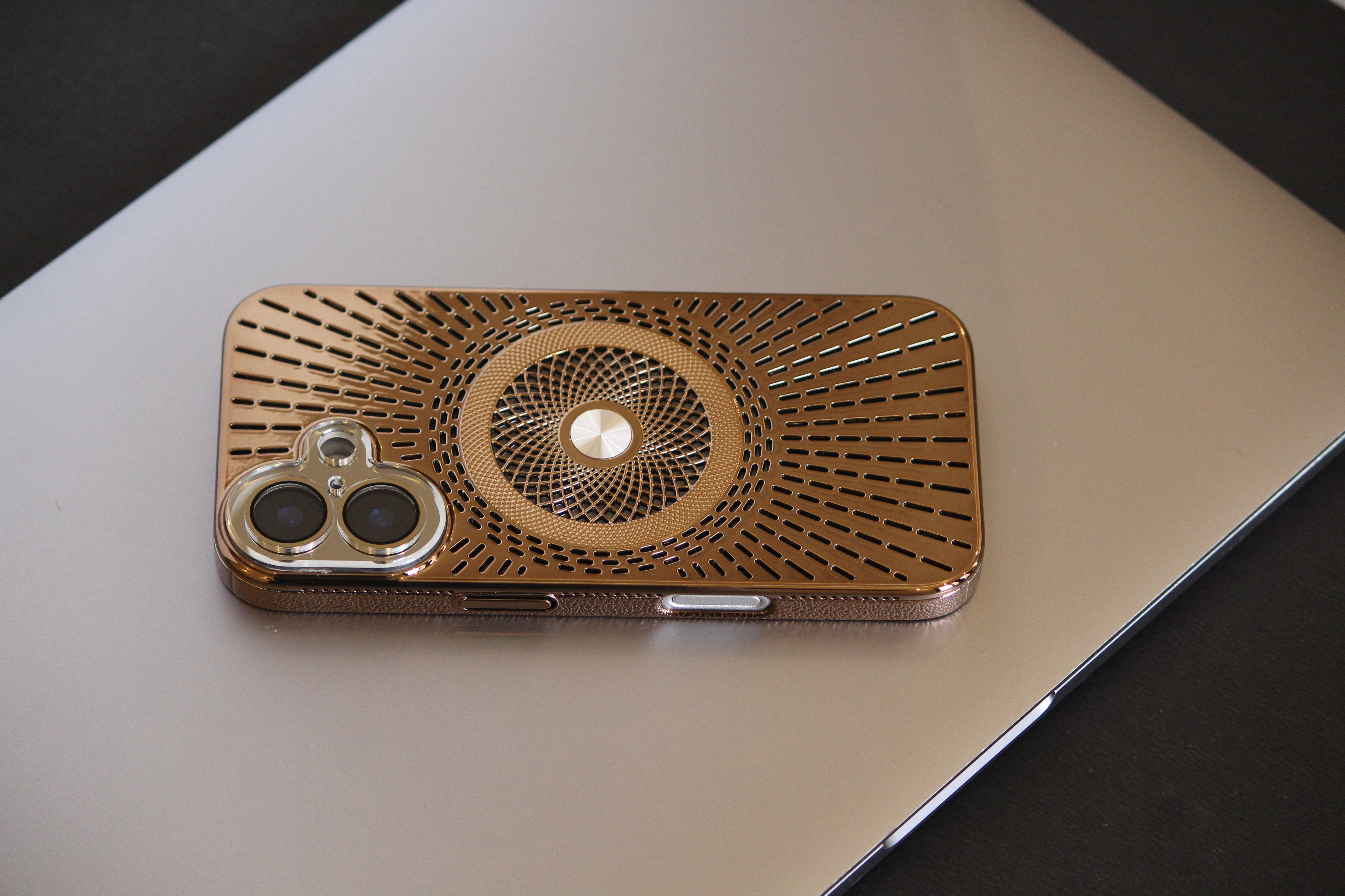 iPhone 16 Series Royal Copper Electroplated Protection Cover - phone case