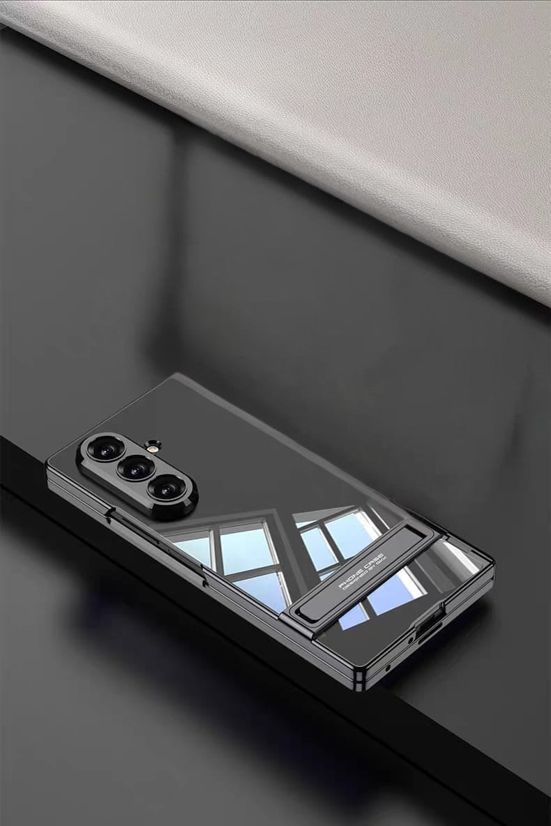 Luxury Electroplated Stand Cover (with Front Glass) – phone accessory by JustAndBest India