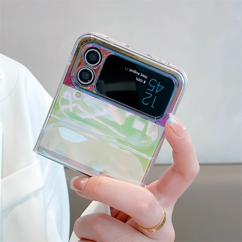 Z Flip 4 Case with Aurora Light Effect Design