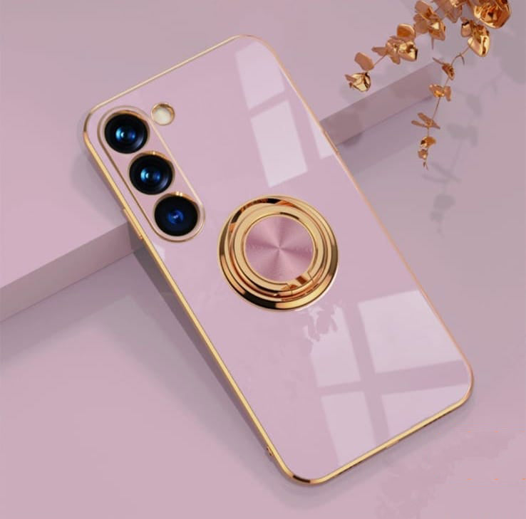 Samsung Galaxy S25 Series Gold Electroplated Ring Holder Cover - colour options