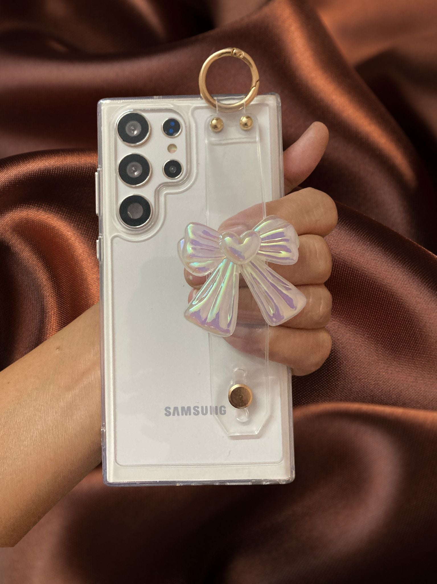 Samsung Galaxy S24 Bowknot Hand Strap Case - protective case detail