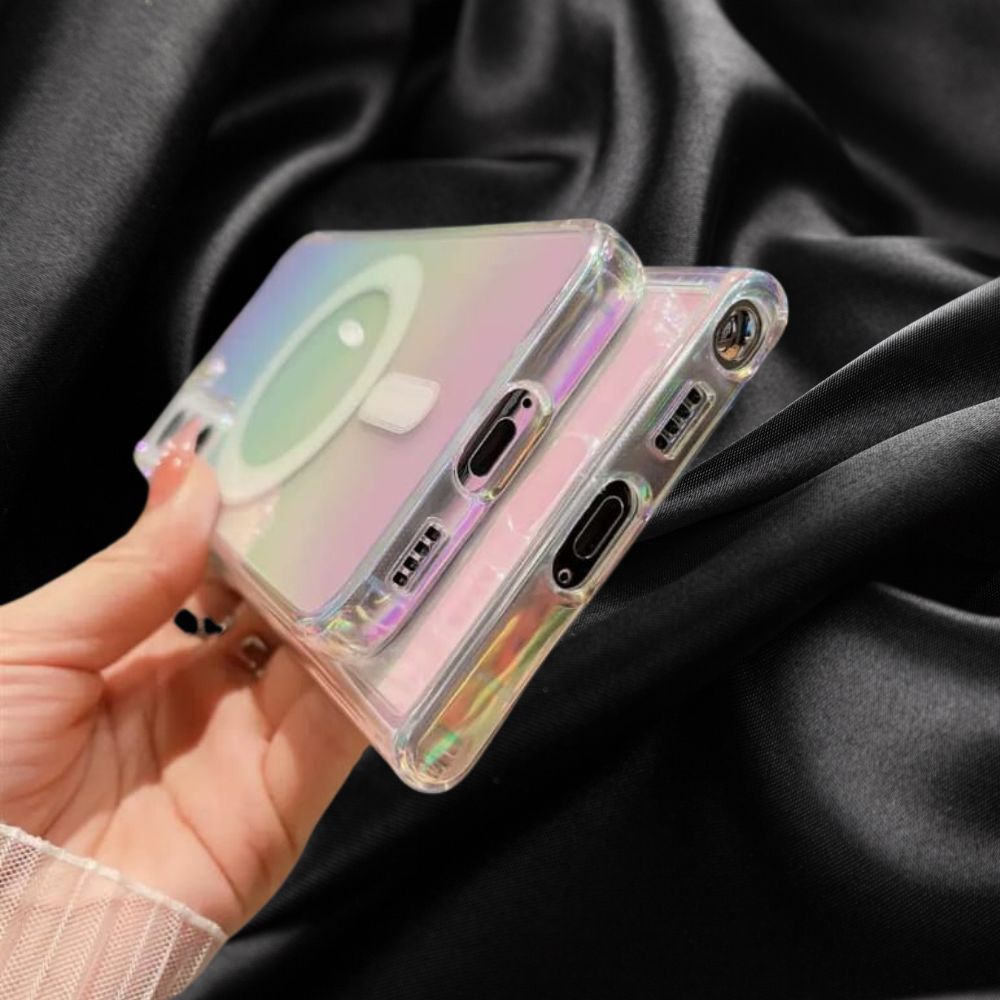 Samsung Galaxy S25 Series Aurora Light Effect Shiny Cover - lifestyle