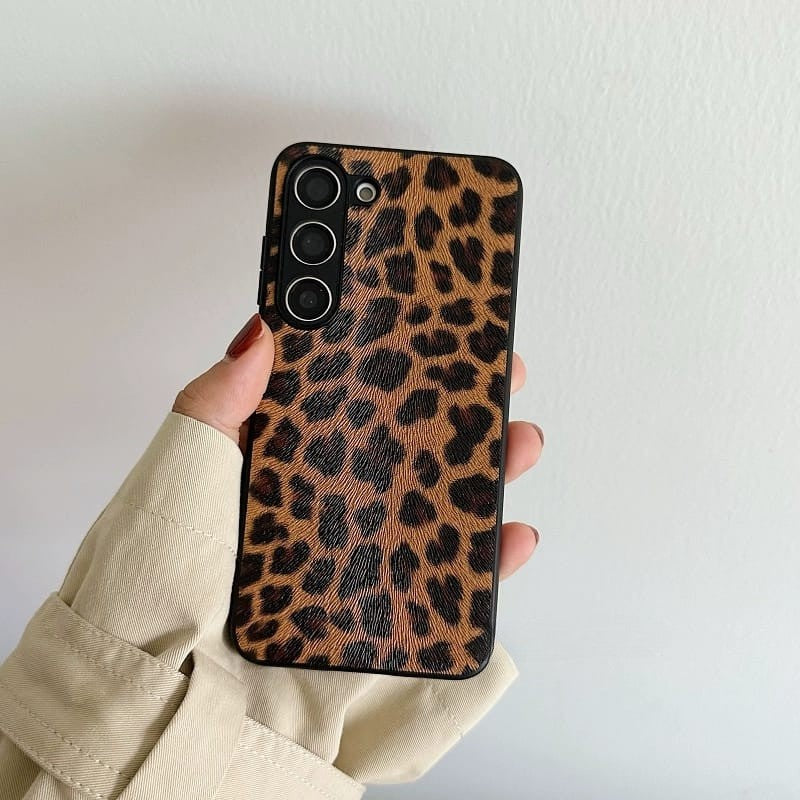 Samsung Galaxy S25 Series Leopard Style Matte Cover - protective case detail