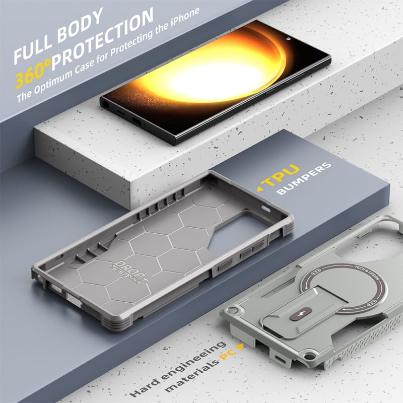 Samsung Galaxy S26 Armoured Dual Layer Kickstand Cover - lifestyle