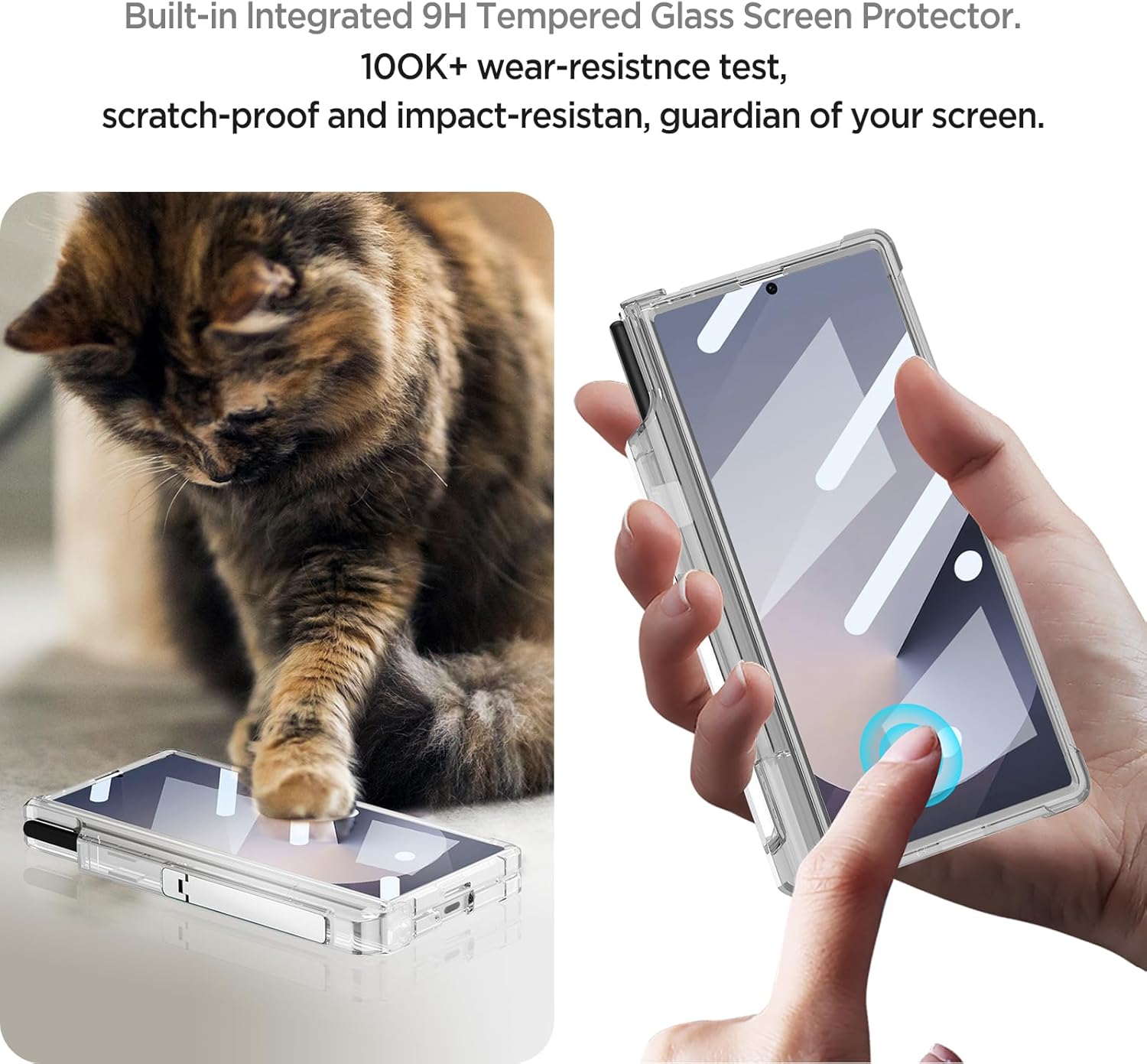 Samsung Galaxy Z Fold 5 Air Cushioned Transparent Cover (and Hinge Pro - slim profile