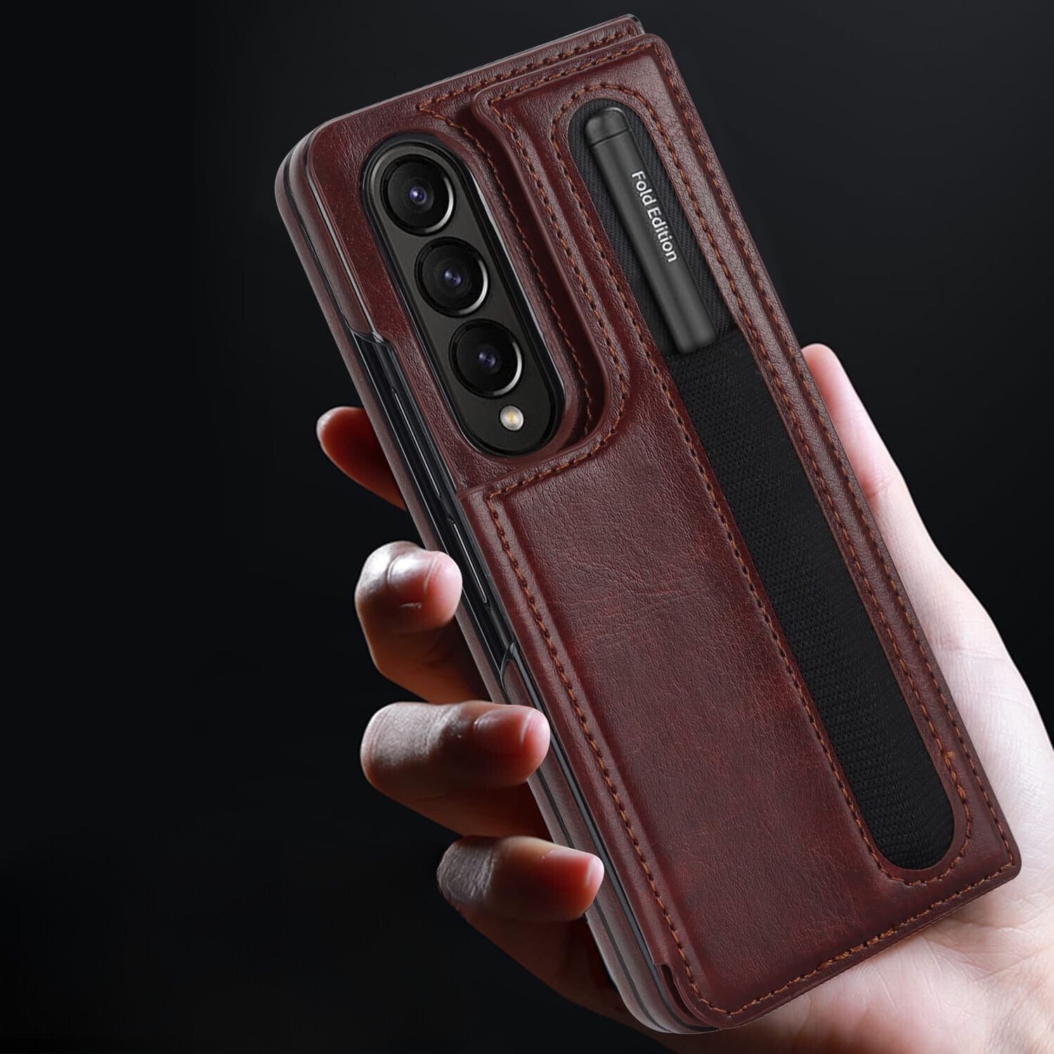 Samsung Galaxy Z Fold 3 Wallet Style Leather Cover | Luxury Leather
