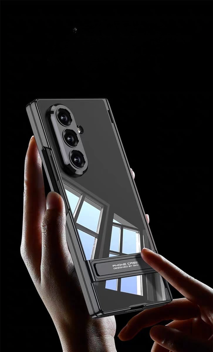 Luxury Electroplated Stand Cover (with Front Glass) – phone accessory by JustAndBest India