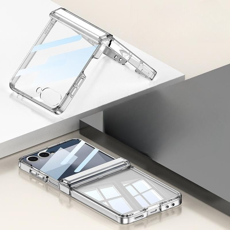 Premium Transparent Hinge Cover(with Front Glass) iPhone cover – JustAndBest India