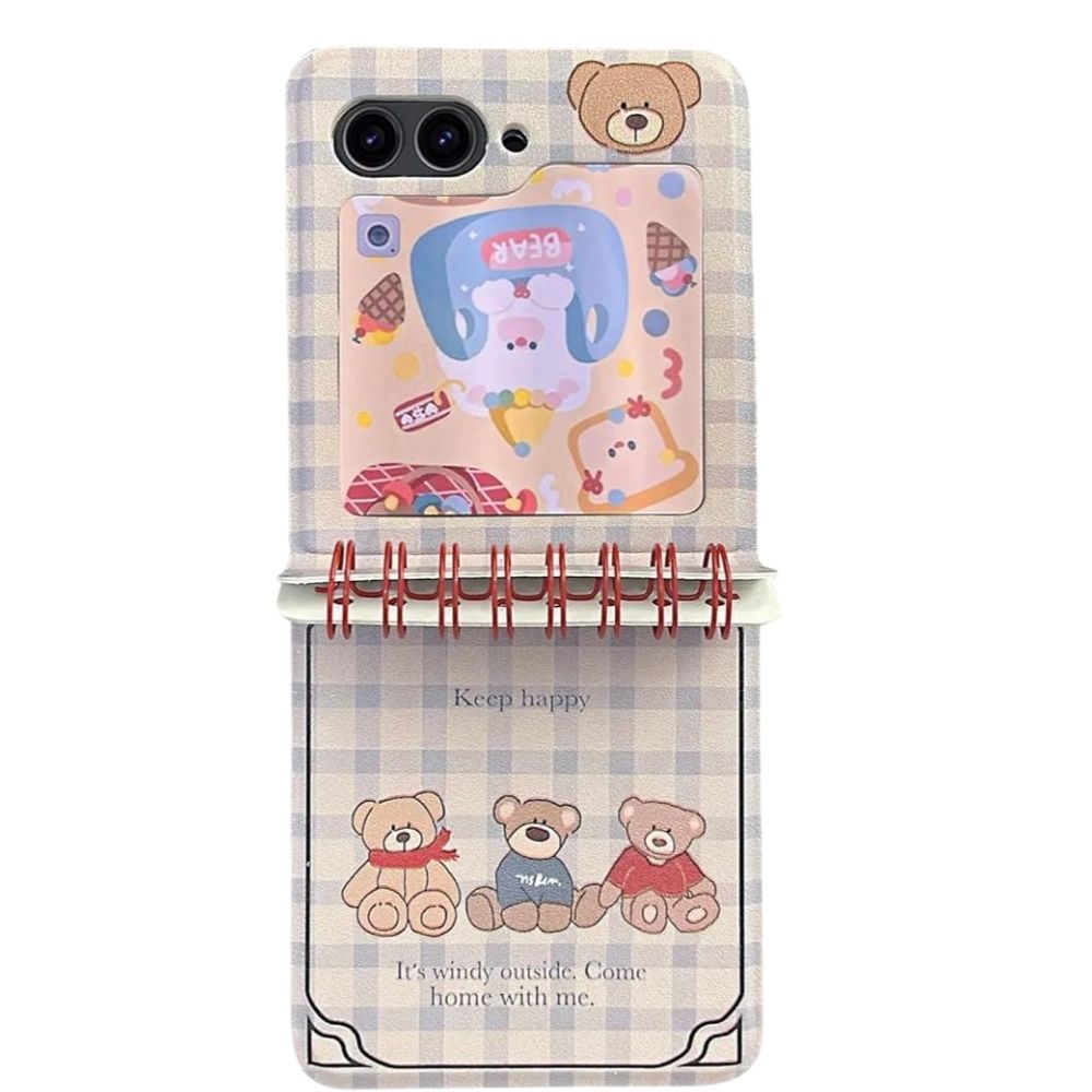 Samsung Galaxy Z Flip 5 Teddy Bears Notebook Case - phone case