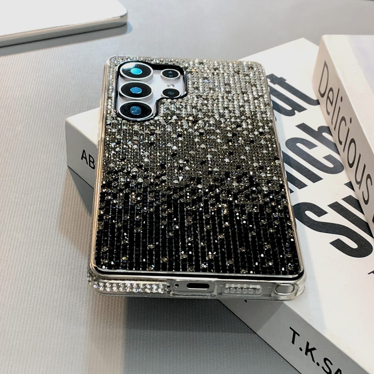 Samsung Galaxy S25 Series Bling Gradient Rhinestones Cover - phone case