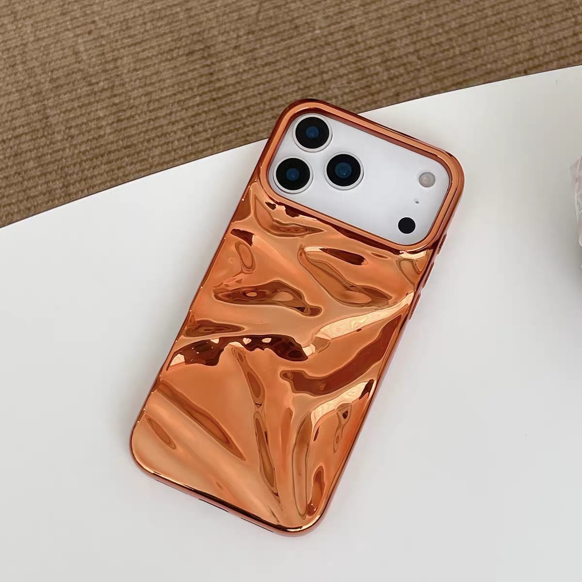 Royal Orange Glossy Luxury Cover iPhone cover – JustAndBest India