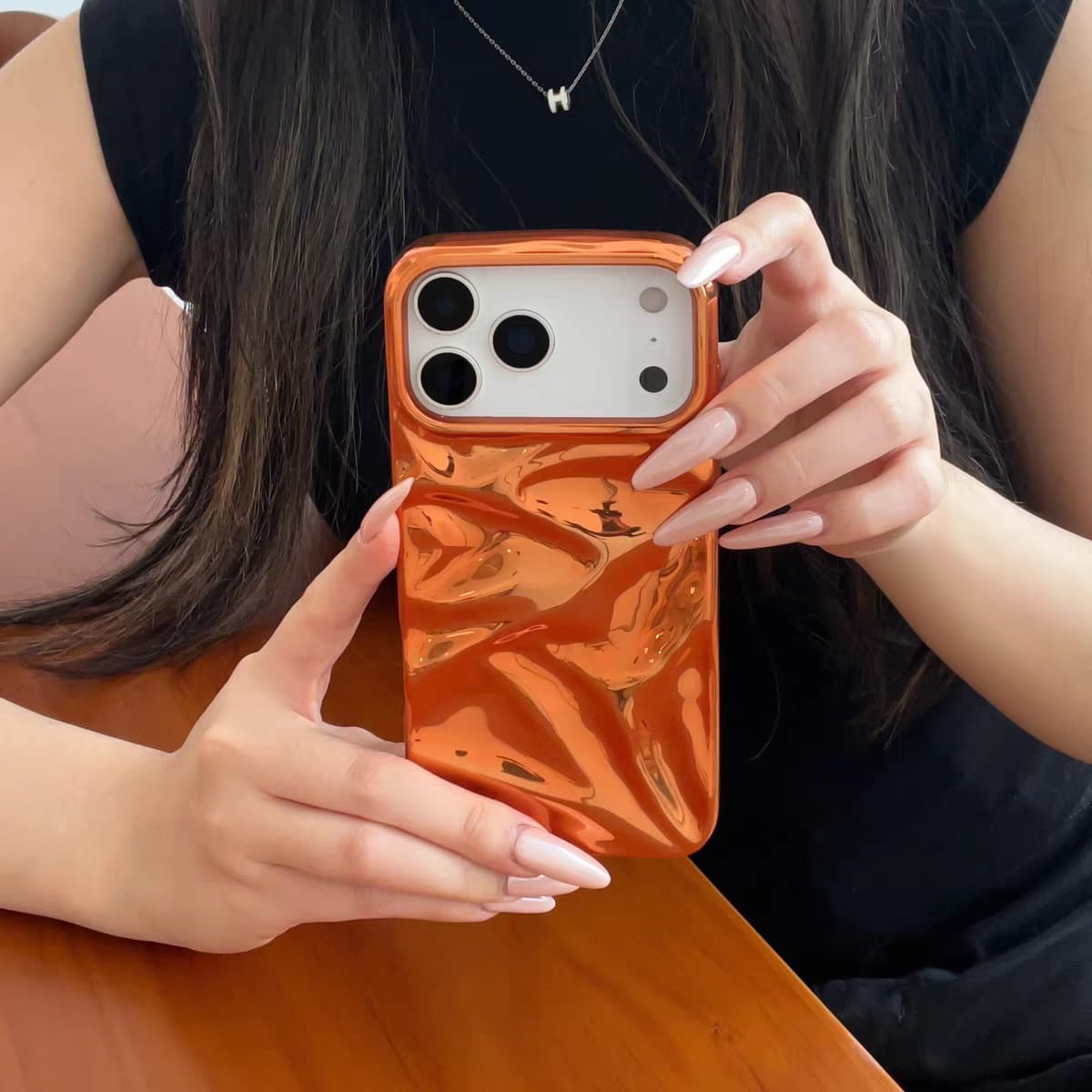 Royal Orange Glossy Luxury Cover iPhone cover – JustAndBest India