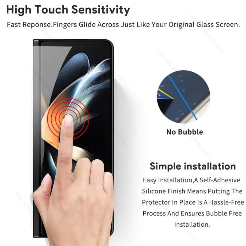 Samsung Galaxy Z Fold 3 9H Hardness Tempered Glass - case features