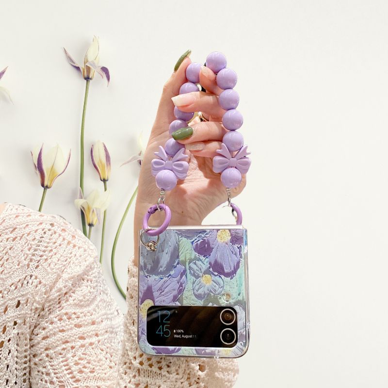 Samsung Galaxy Z Flip 3 Floral Glossy Cover - slim profile