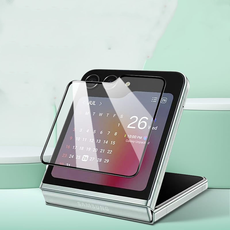 Samsung Galaxy Z Flip 5 9H Hardness Tempered Glass - slim profile