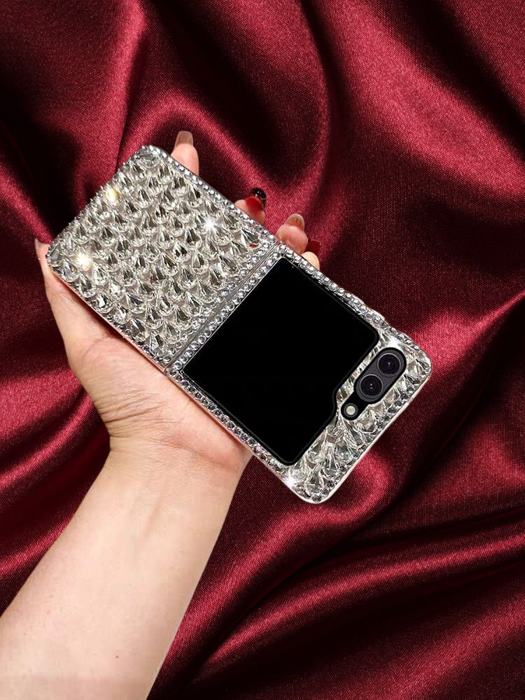 Samsung Galaxy Z Flip 5 Bling Diamond Stones Cover - colour options