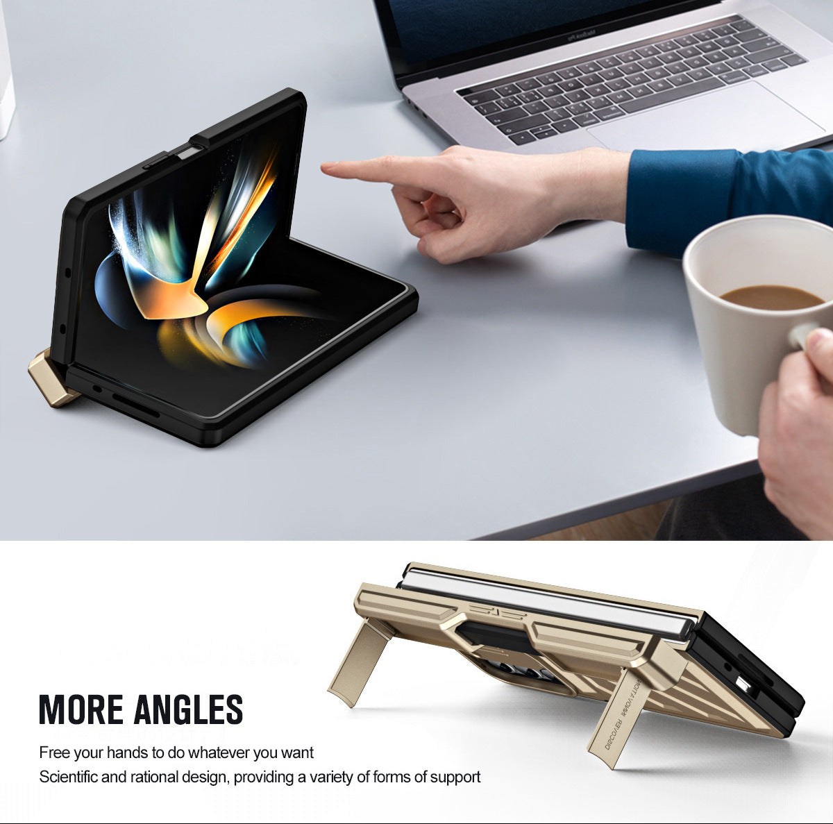 Samsung Galaxy Z Fold 4 Armour Protection Cover (with Stylus) - slim profile