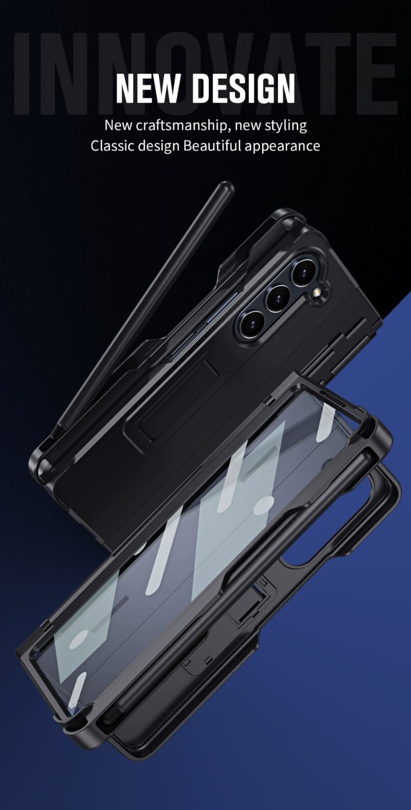 Samsung Galaxy Z Fold 3 Cover (with Stylus) - protective case detail