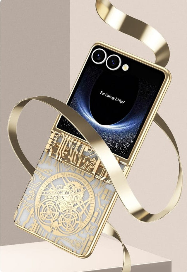 Samsung Galaxy Z Flip 7 Electroplated Circuit Cover - slim profile