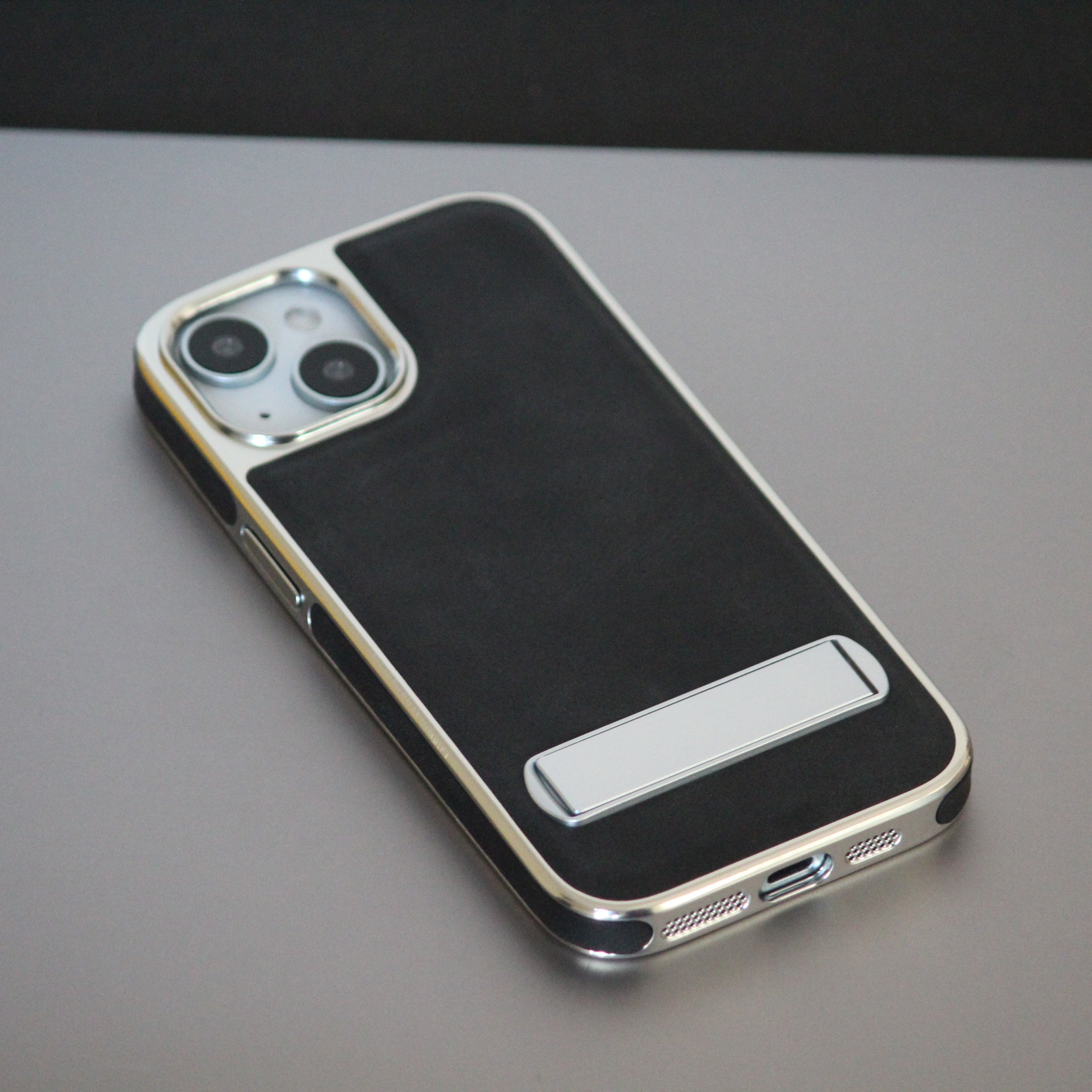 iPhone 15 Series Alcantara Leather Cover - protective case detail