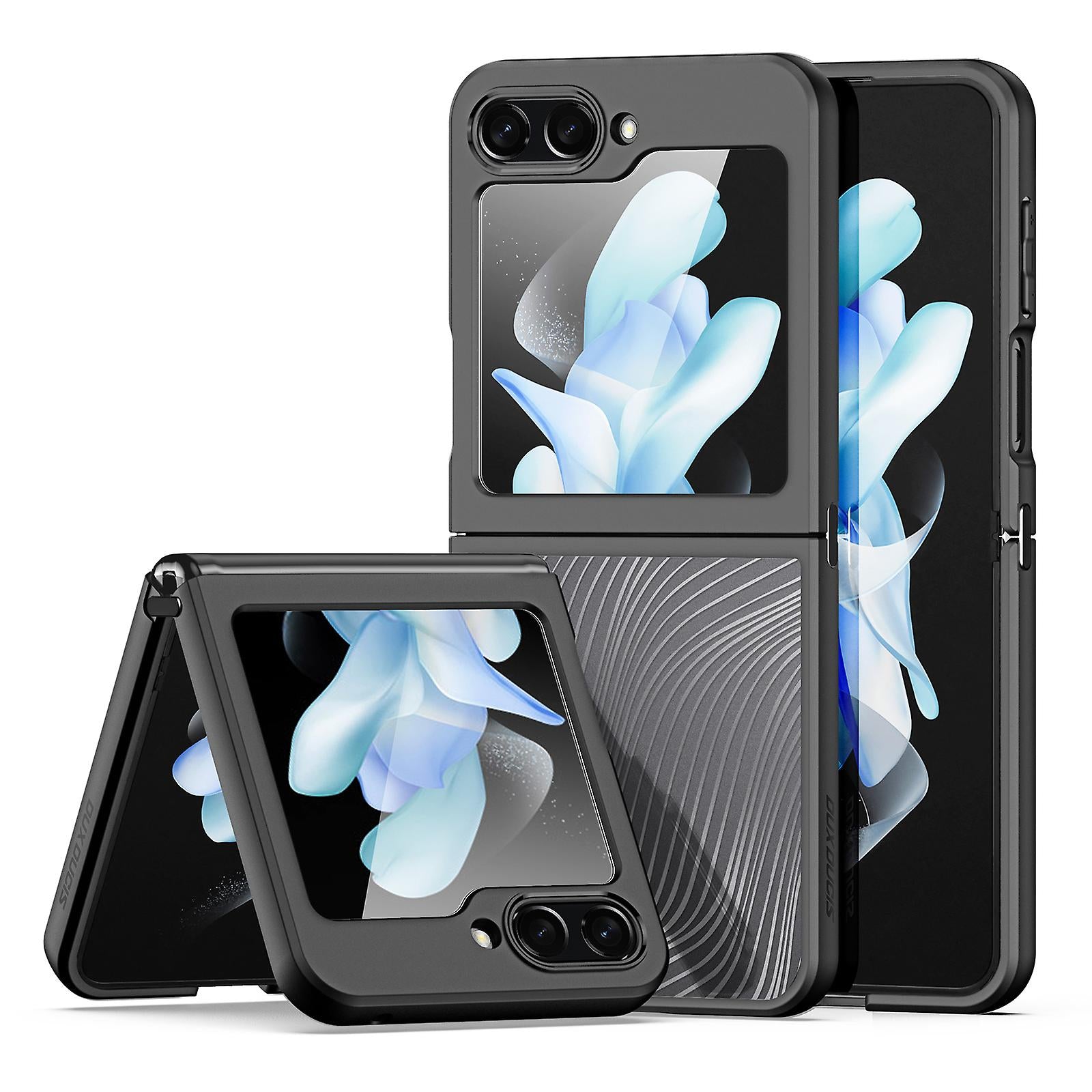 Samsung Galaxy Z Flip 5 Shockproof Transparent Cover (with Front Scree - phone case