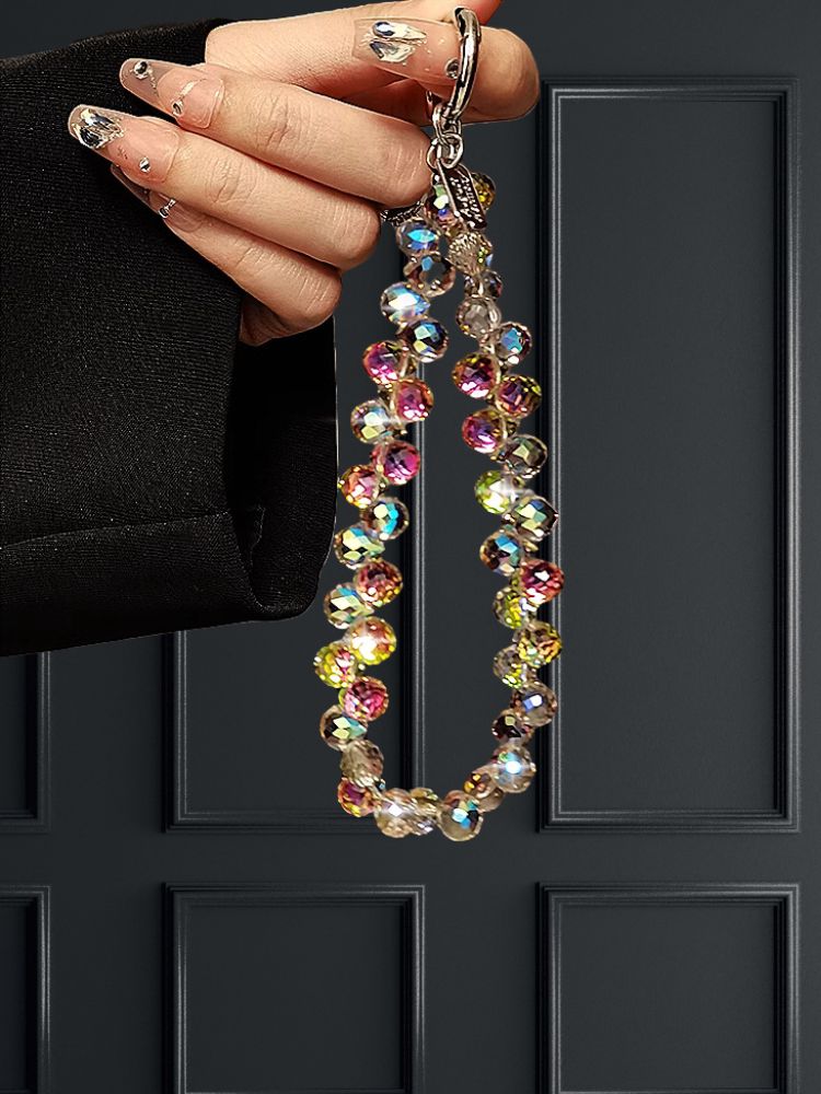 Aurora Effect Crystals Luxury Phone Charm | Phone Accessory