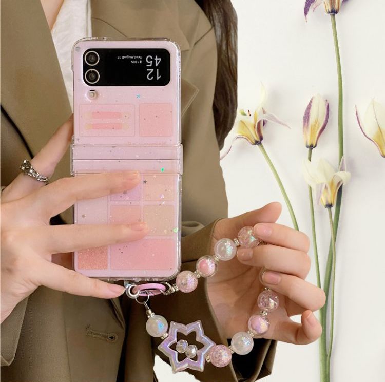 Elegant Makeup Blocks Glitter Cover(with Lanyard) – phone accessory by JustAndBest India