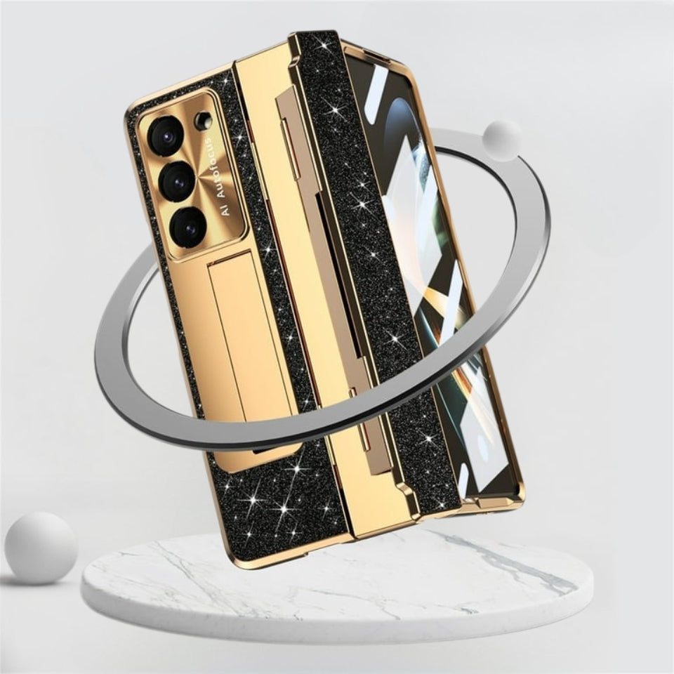 Samsung Galaxy Z Fold 6 Bling Glitter Electroplated Cover() - protective case detail