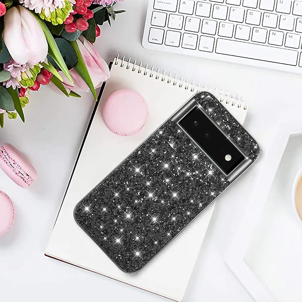 Google Pixel 6A Bling Glitter Sequin Cover - slim profile