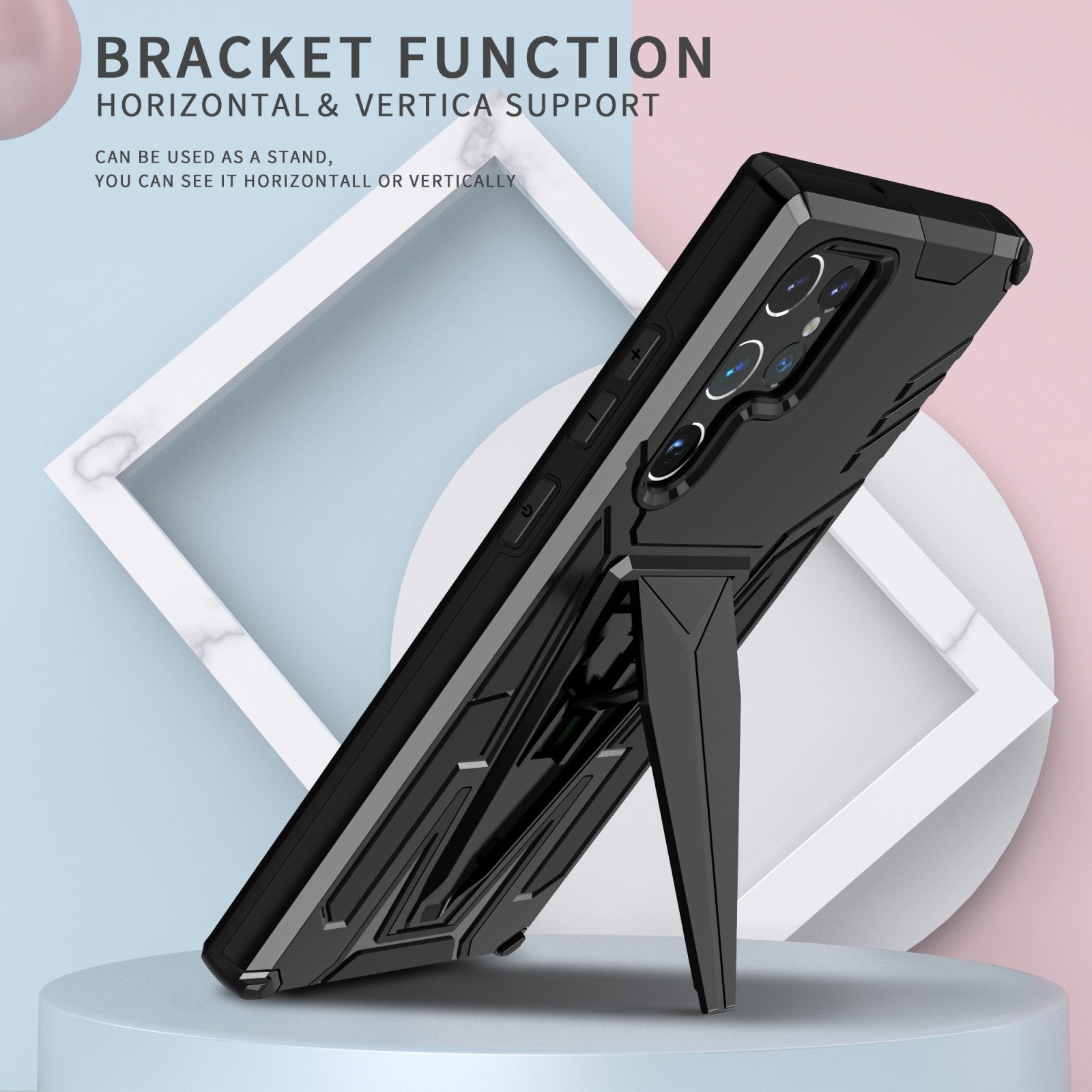 Jet Black Dual Layer Premium Armour Case iPhone cover – JustAndBest India